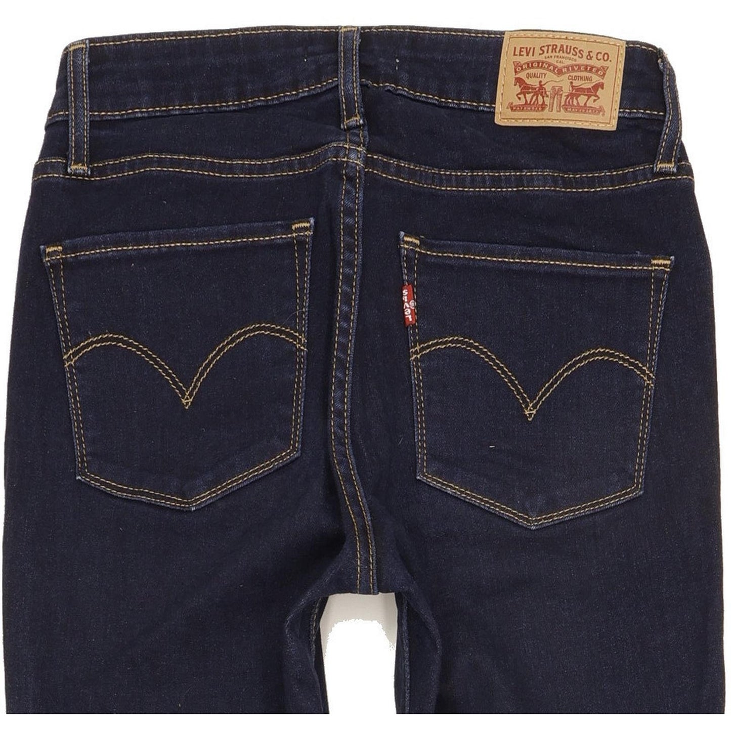 Levi's 721 Women Navy Skinny Slim Stretch Jeans W26 L32