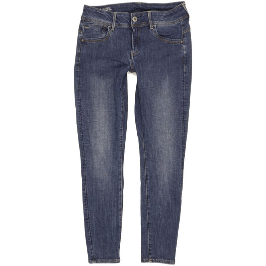 G-Star Lynn Mid Women Blue Skinny Slim Stretch Jeans W32 L29