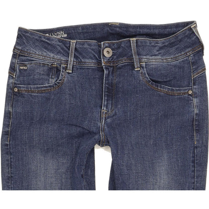 G-Star Lynn Mid Women Blue Skinny Slim Stretch Jeans W32 L29
