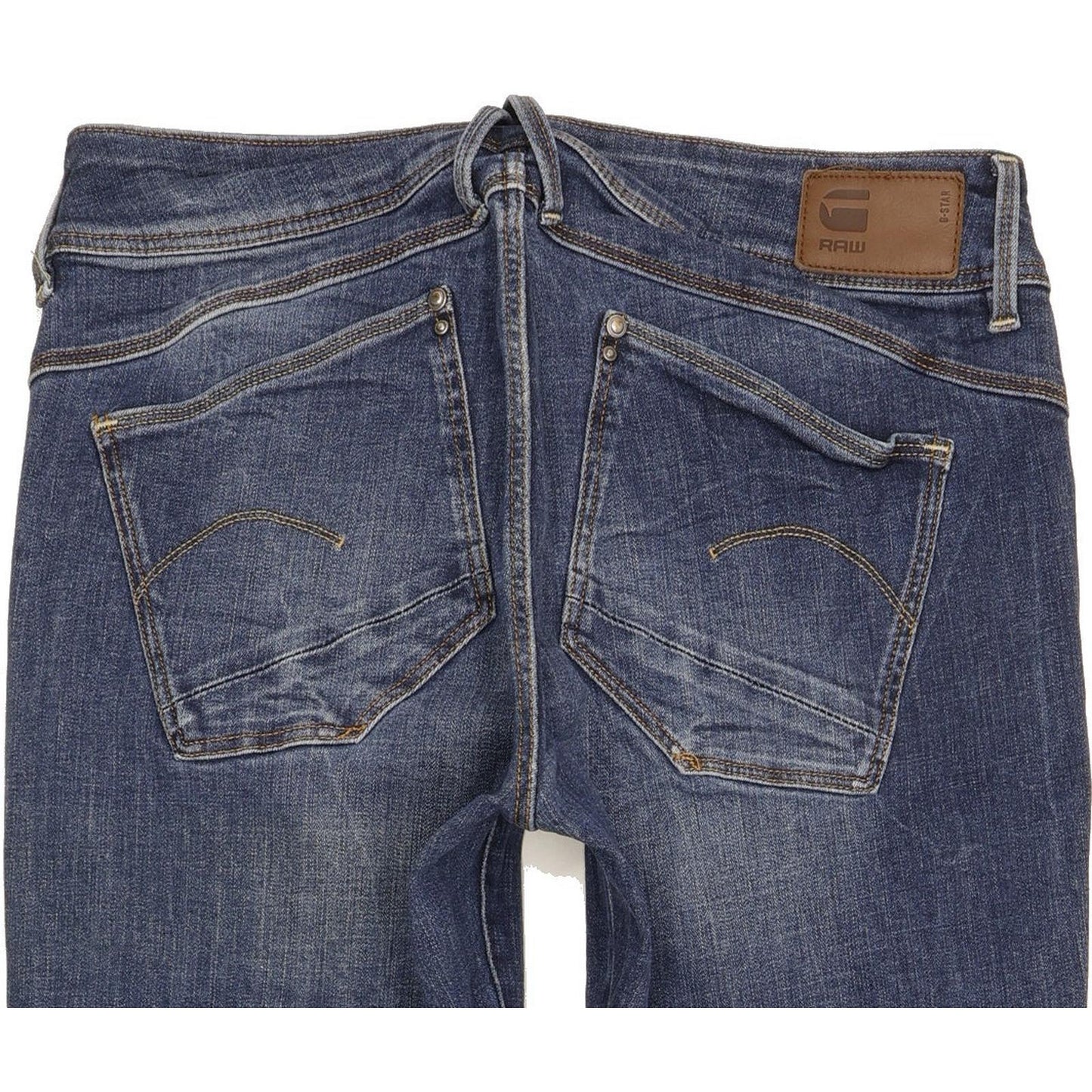 G-Star Lynn Mid Women Blue Skinny Slim Stretch Jeans W32 L29