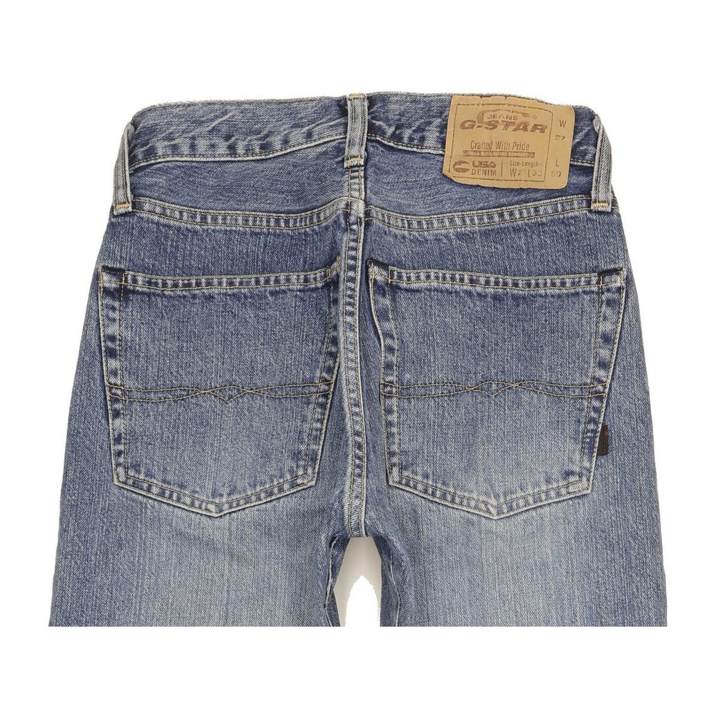 G-Star Shortcut Blue Straight Classic Jeans High Waisted W27 L30