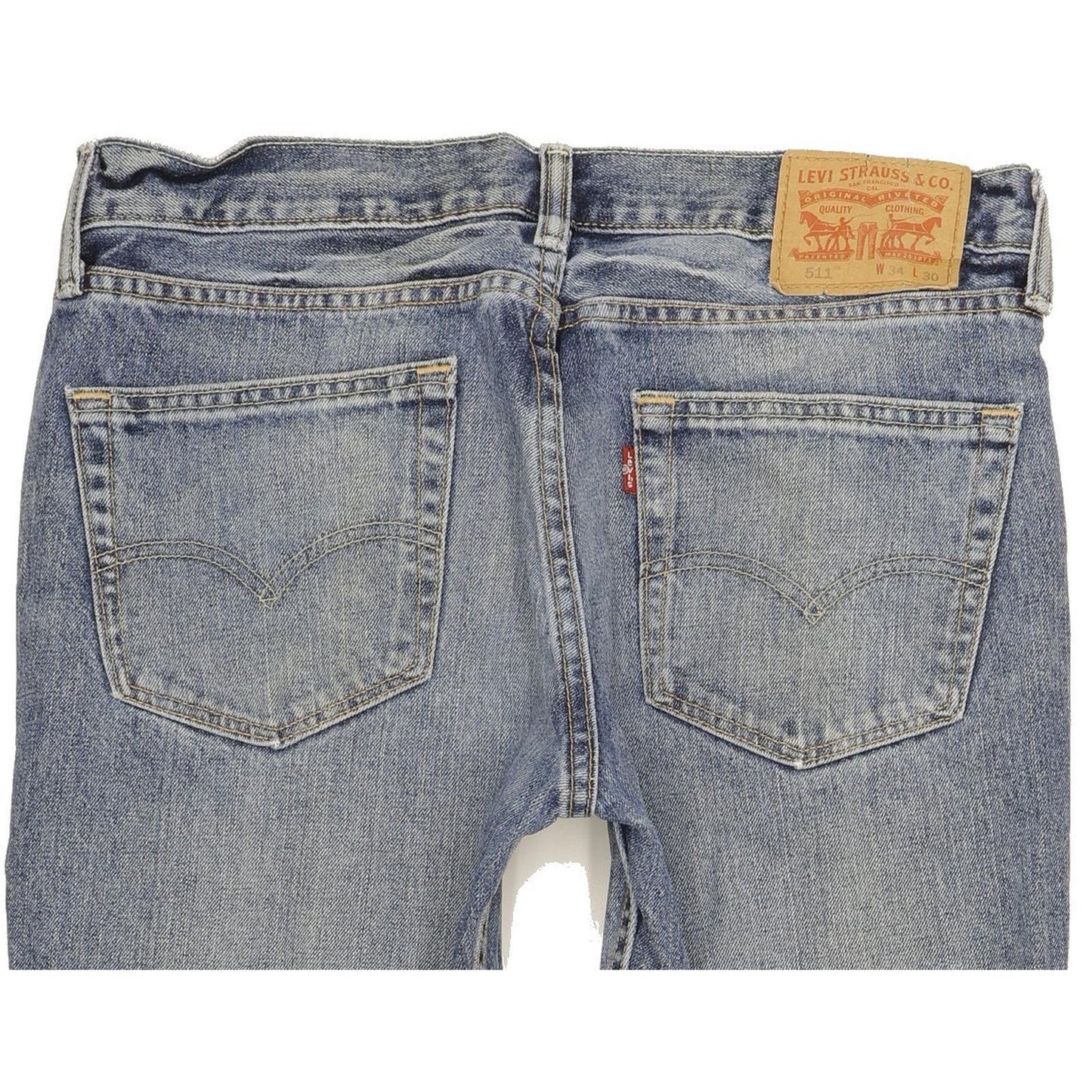 Levi's 511 Men Blue Straight Slim Jeans W34 L29