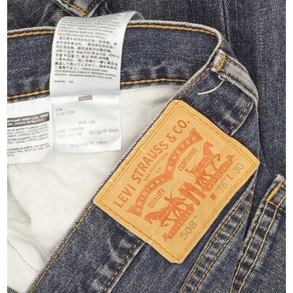 Levi's 508 Men Blue Straight Slim Jeans W36 L29