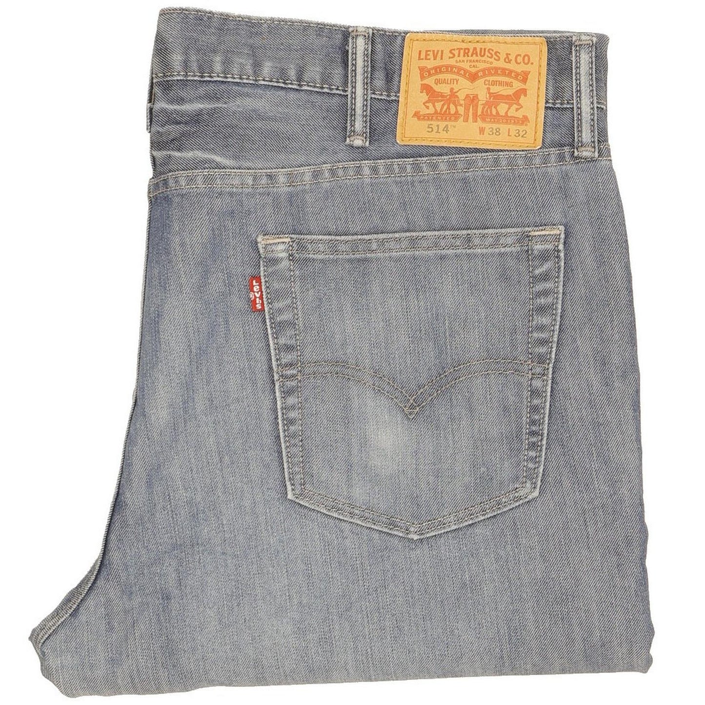 Levi's 514 Men Blue Straight Regular Jeans W38 L32