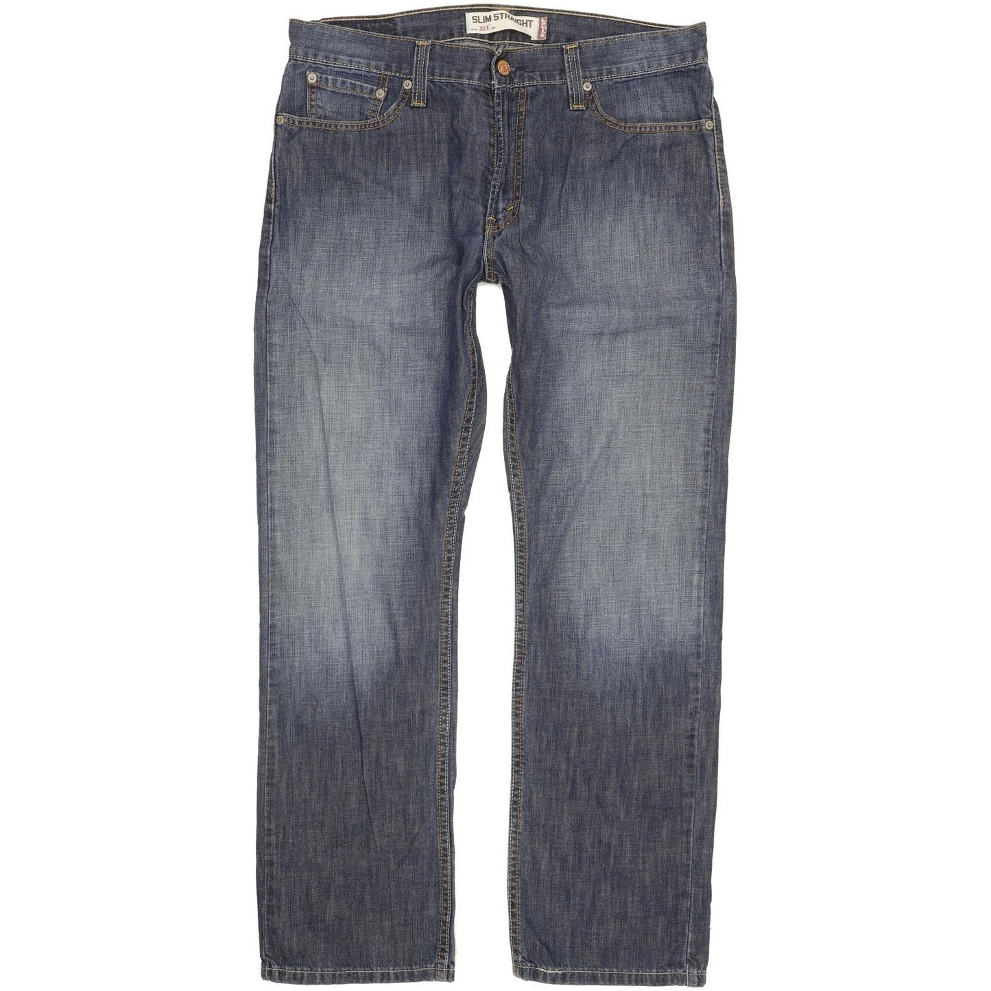 Levi's 514 Men Blue Straight Slim Jeans W34 L30