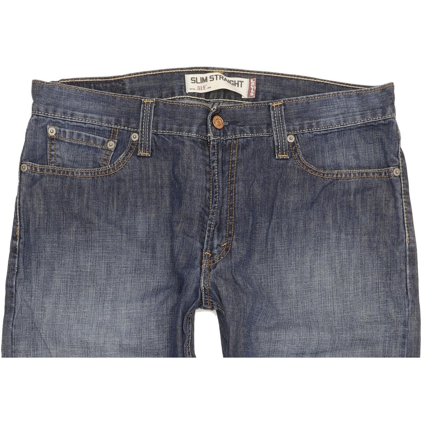 Levi's 514 Men Blue Straight Slim Jeans W34 L30
