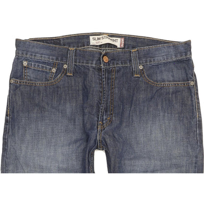 Levi's 514 Men Blue Straight Slim Jeans W34 L30
