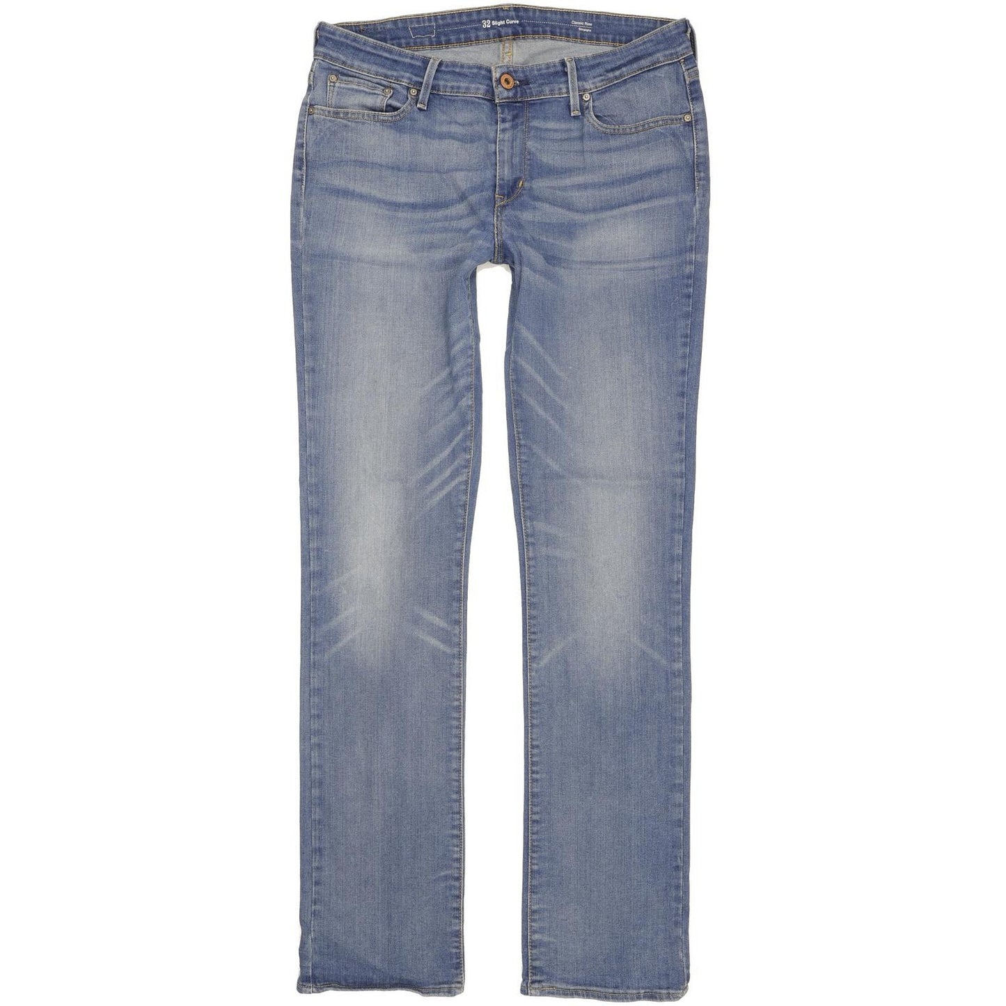 Levi's Slight Curve Women Blue Straight Classic Stretch Jeans W32 L34