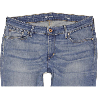 Levi's Slight Curve Women Blue Straight Classic Stretch Jeans W32 L34