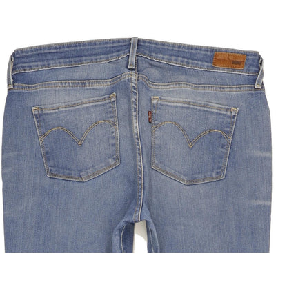 Levi's Slight Curve Women Blue Straight Classic Stretch Jeans W32 L34