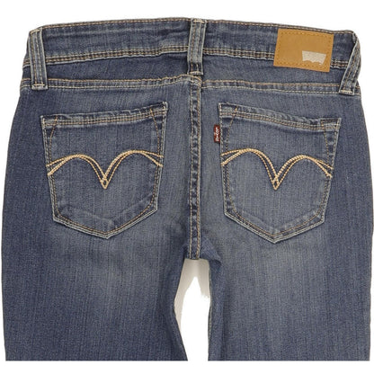 Levi's Demi Curve Women Blue Skinny Slim Stretch Jeans W26 L32