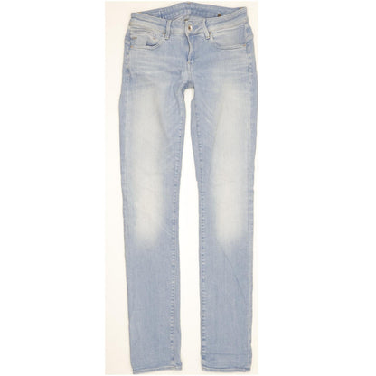 G-Star Midge Women Blue Straight Slim Stretch Jeans W28 L36