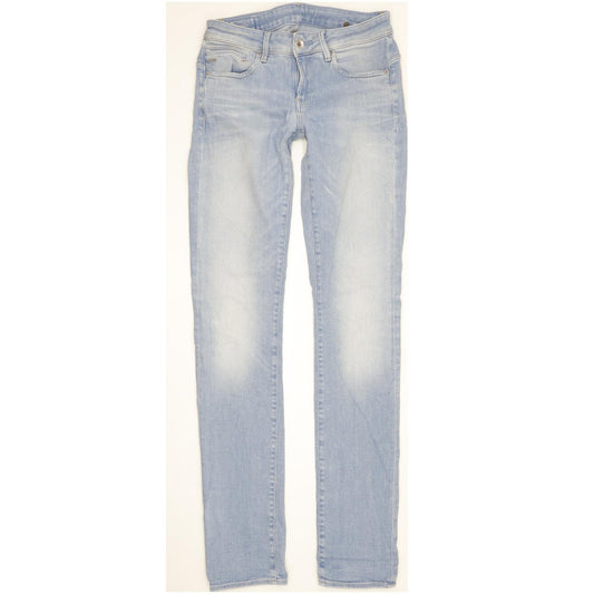 G-Star Midge Women Blue Straight Slim Stretch Jeans W28 L36