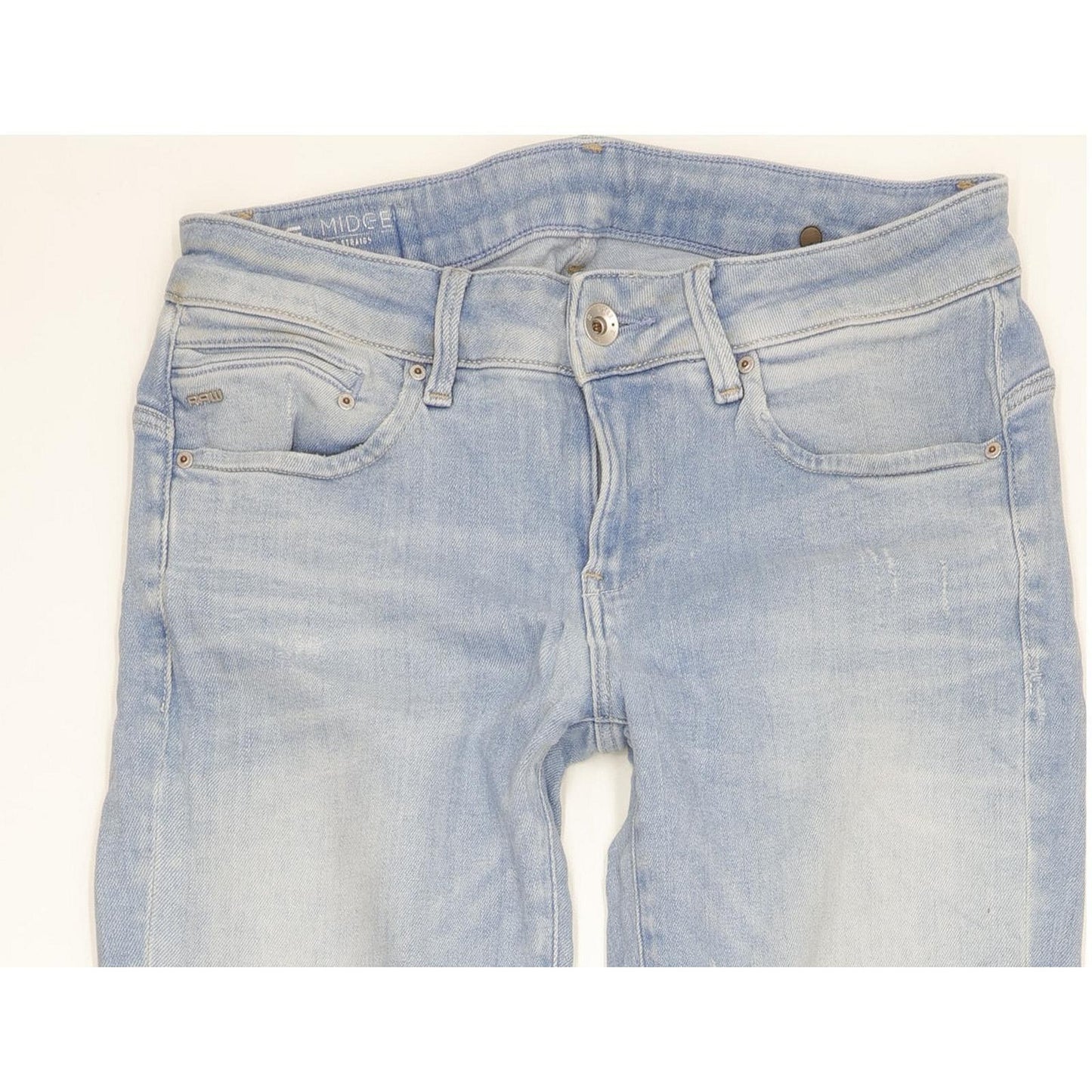 G-Star Midge Women Blue Straight Slim Stretch Jeans W28 L36