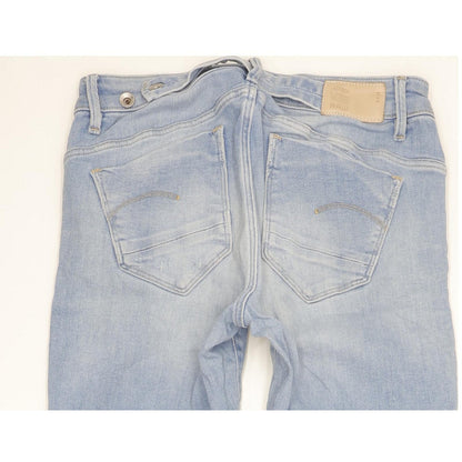 G-Star Midge Women Blue Straight Slim Stretch Jeans W28 L36