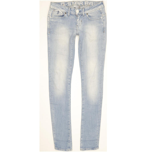 G-Star Corvet Women Blue Straight Slim Stretch Jeans W27 L32