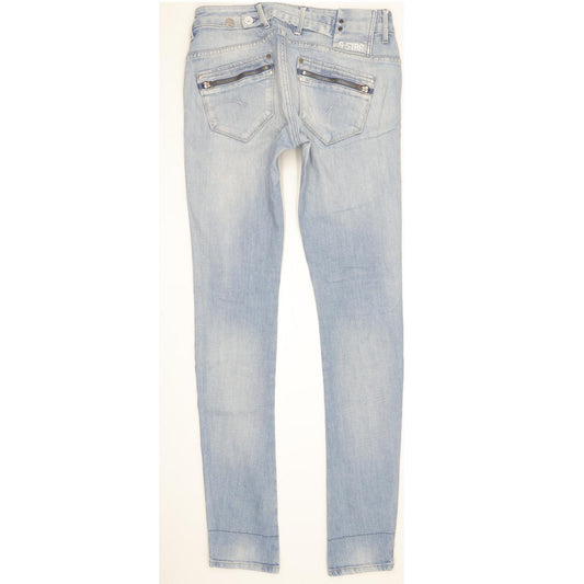 G-Star Corvet Women Blue Straight Slim Stretch Jeans W27 L32