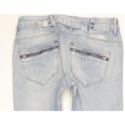 G-Star Corvet Women Blue Straight Slim Stretch Jeans W27 L32