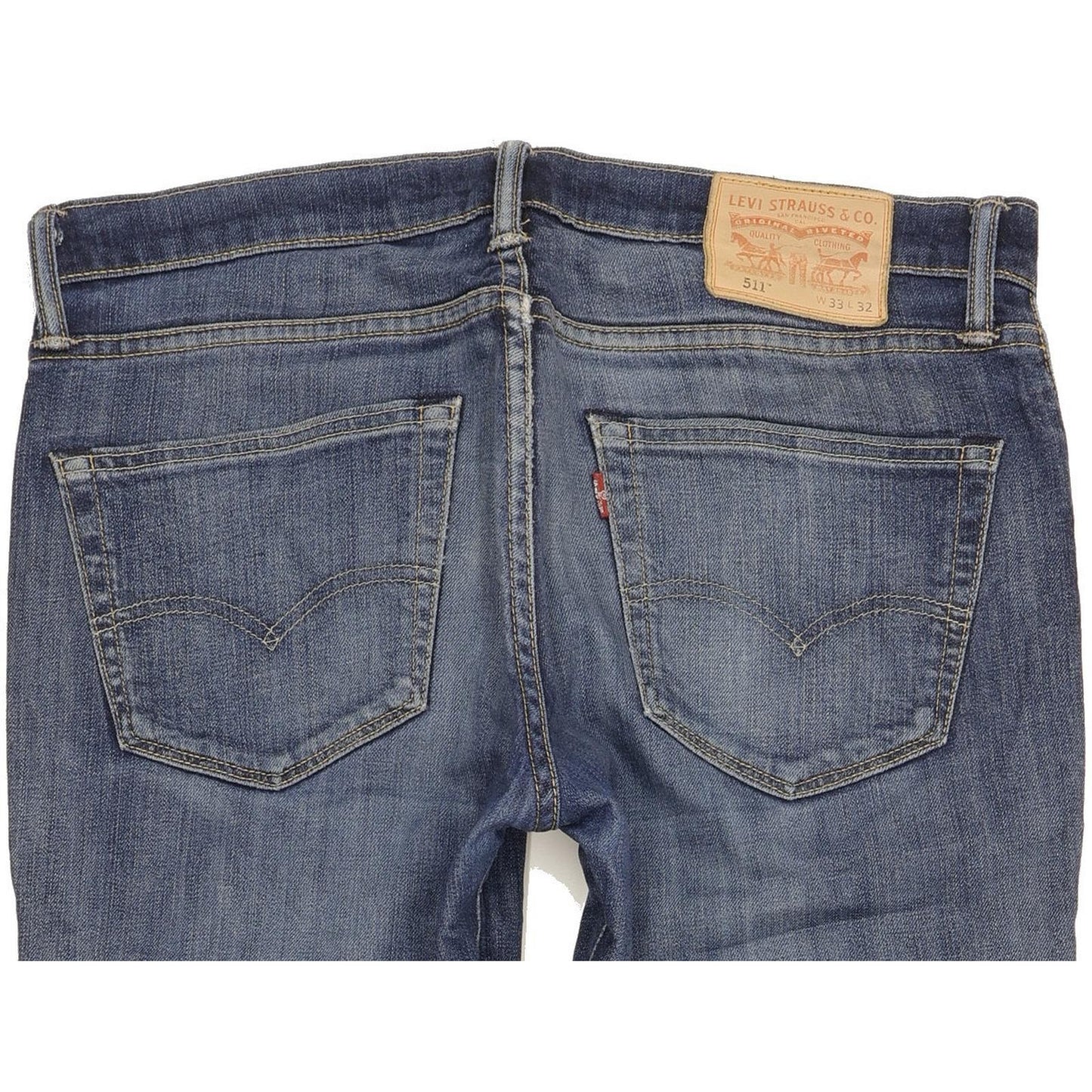 Levi's 511 Men Blue Straight Slim Stretch Jeans W33 L31