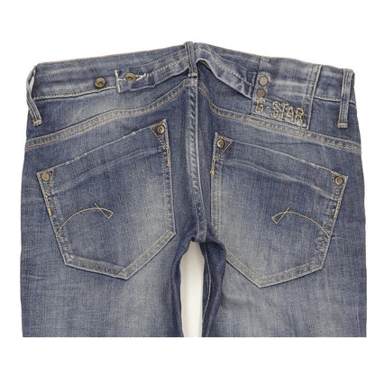 G-Star Women Blue Straight Slim Stretch Jeans W28 L36