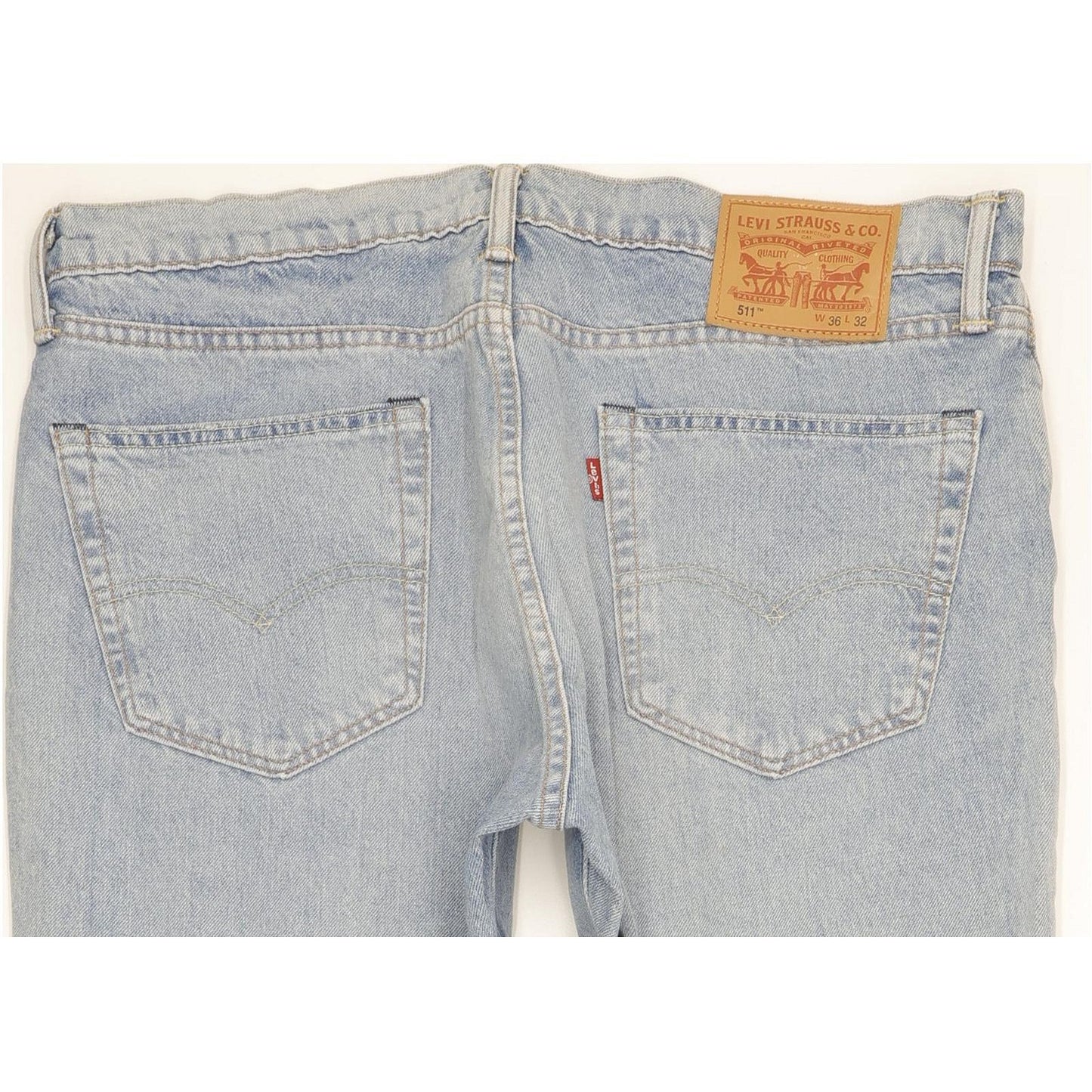 Levi's 511 Men Blue Straight Regular Stretch Jeans W36 L32