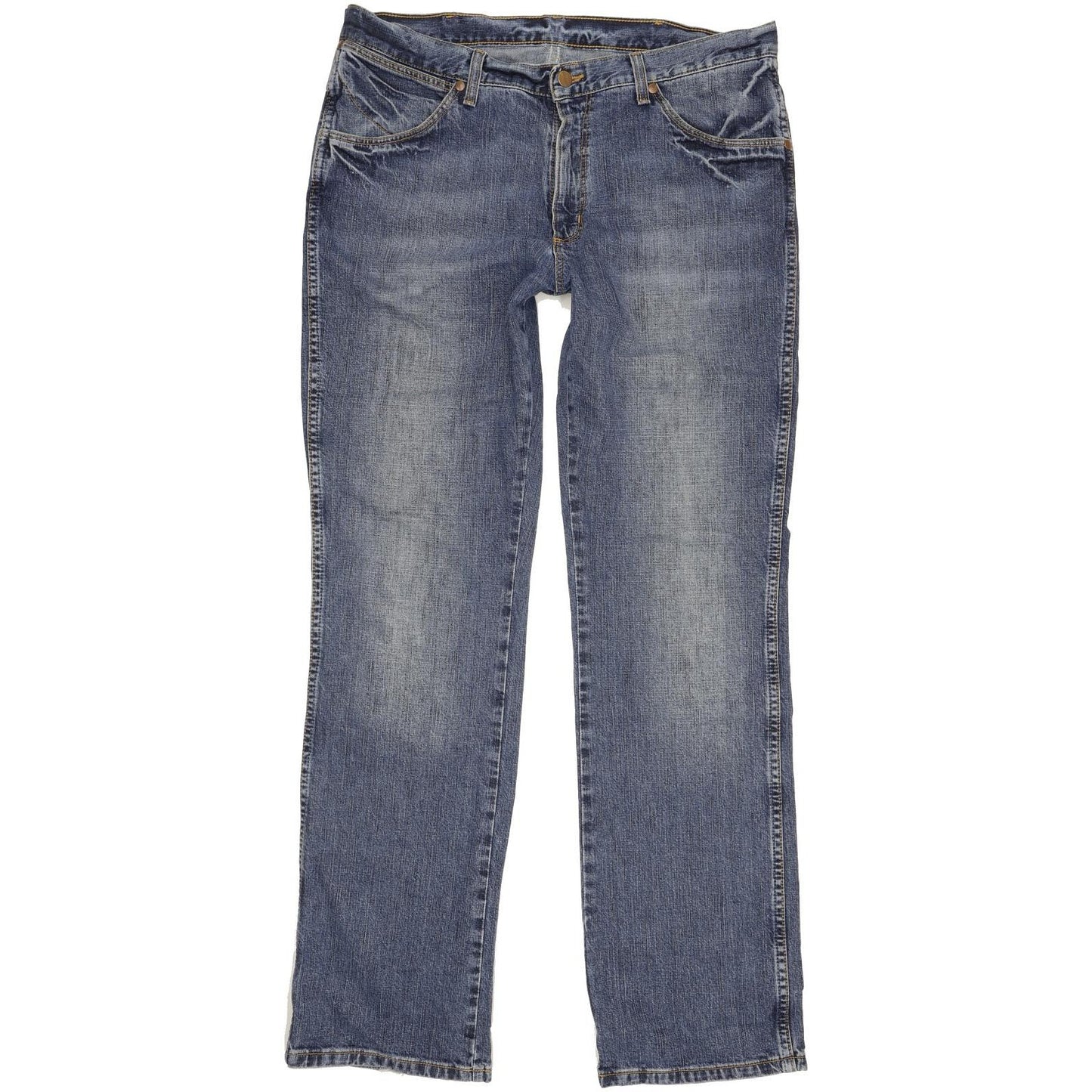 Wrangler Alaska Men Blue Straight Regular Jeans W36 L34