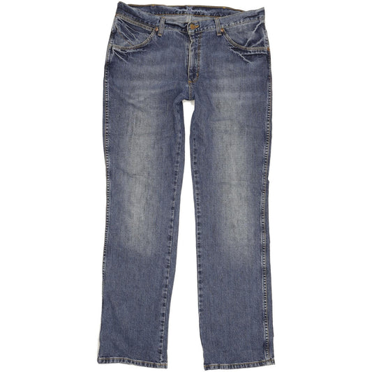 Wrangler Alaska Men Blue Straight Regular Jeans W36 L34