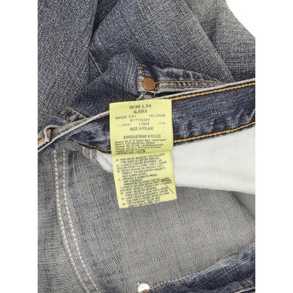 Wrangler Alaska Men Blue Straight Regular Jeans W36 L34