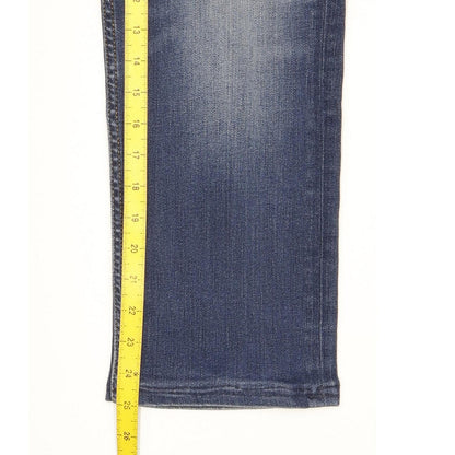 Lee Rider Men Blue Straight Regular Stretch Jeans W32 L24