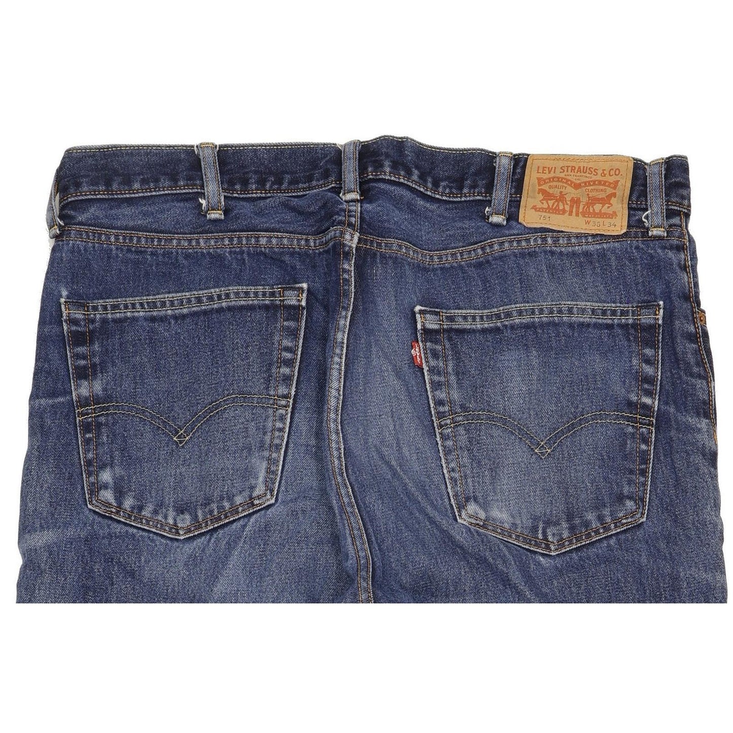 Levi's 751 Men Blue Straight Regular Jeans W38 L33