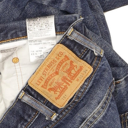 Levi's 751 Men Blue Straight Regular Jeans W38 L33