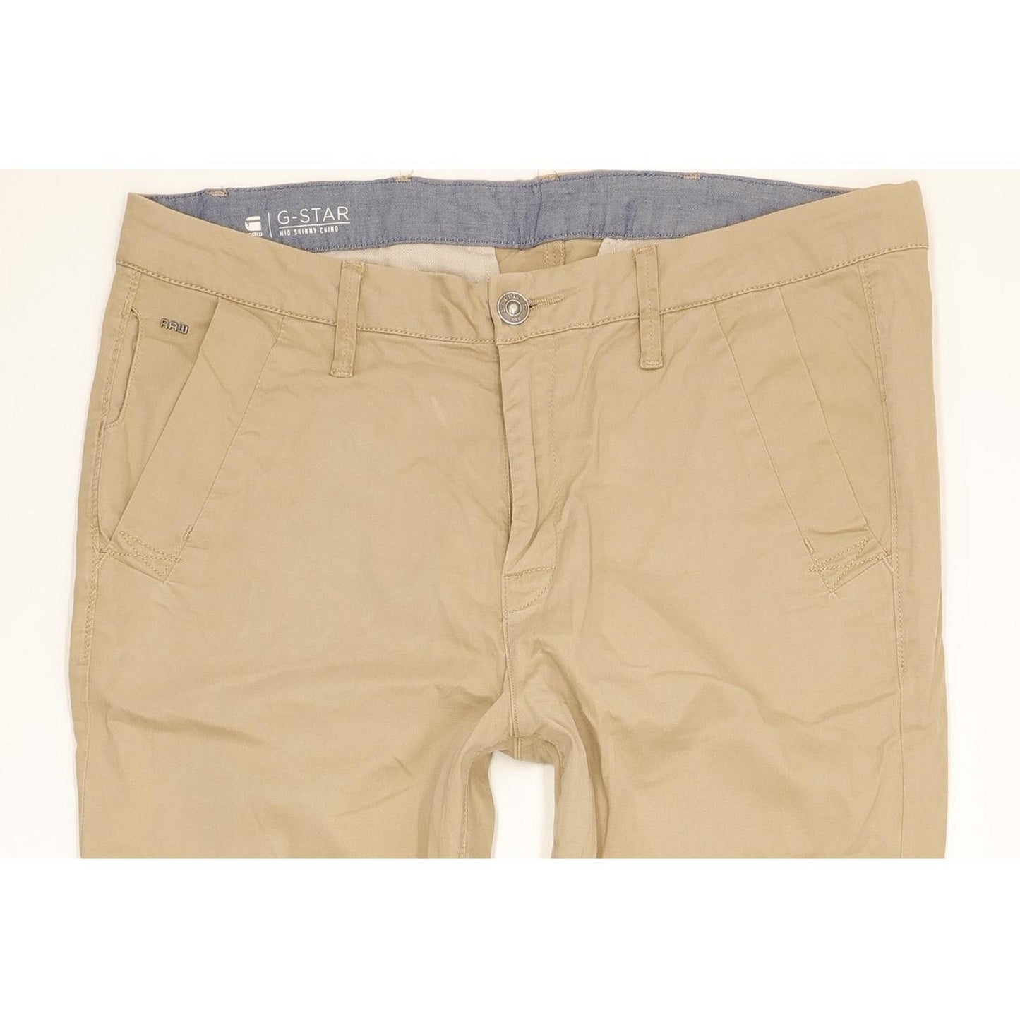 G-Star Bronson Women Beige Skinny Slim Chino Stretch Jeans W29 L28