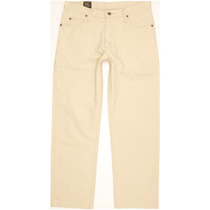 Lee Brooklyn Men Beige Straight Regular Jeans W33 L29