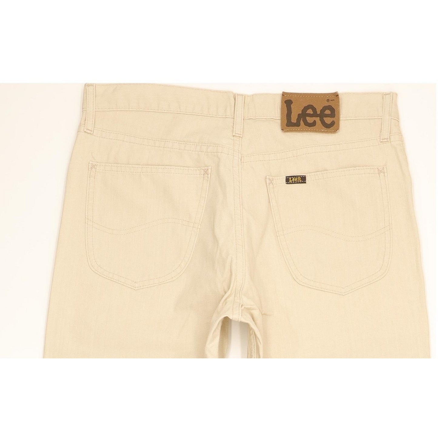Lee Brooklyn Men Beige Straight Regular Jeans W33 L29