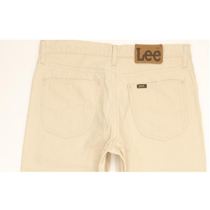 Lee Brooklyn Men Beige Straight Regular Jeans W33 L29