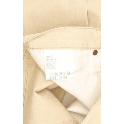 Lee Brooklyn Men Beige Straight Regular Jeans W33 L29