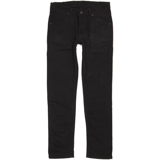 Wrangler Men Black Straight Slim Jeans W31 L32