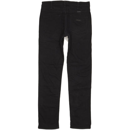 Wrangler Men Black Straight Slim Jeans W31 L32