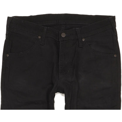 Wrangler Men Black Straight Slim Jeans W31 L32