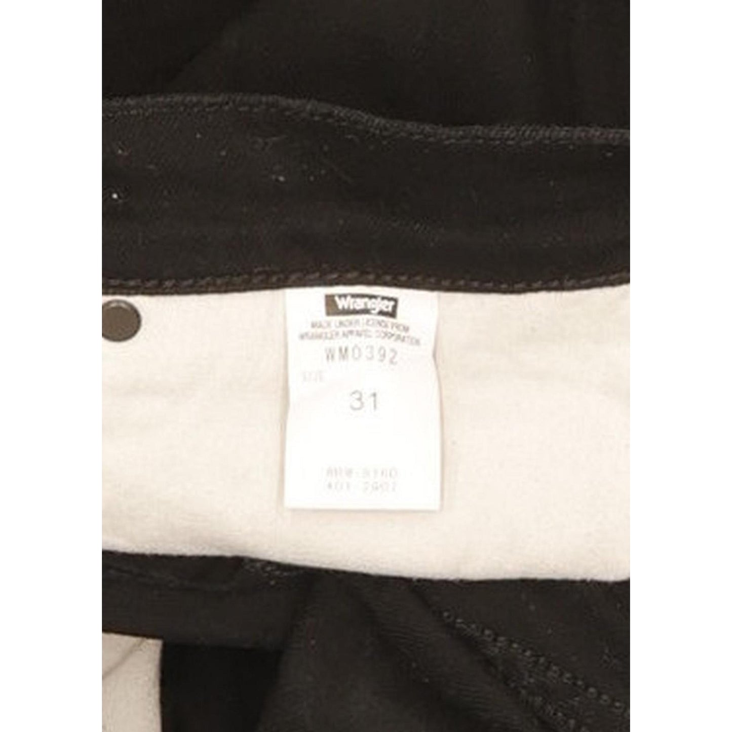Wrangler Men Black Straight Slim Jeans W31 L32