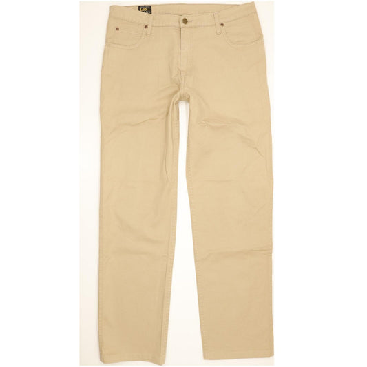 Lee Brooklyn Men Beige Straight Regular Stretch Jeans W36 L32