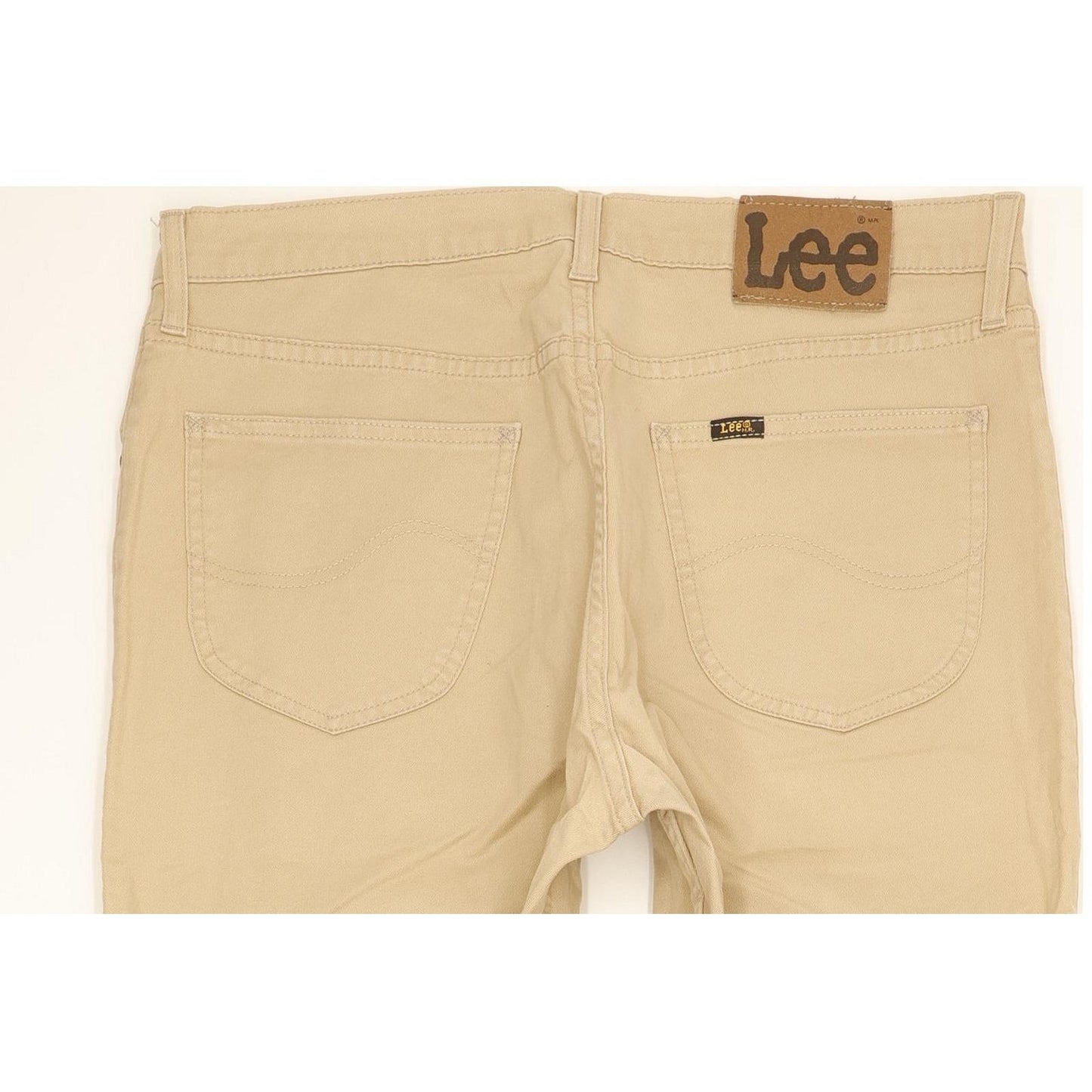 Lee Brooklyn Men Beige Straight Regular Stretch Jeans W36 L32