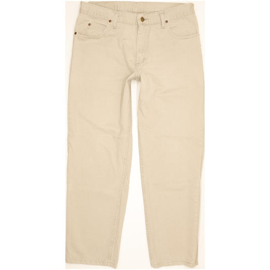 Lee Brooklyn Men Beige Straight Regular Jeans W35 L29