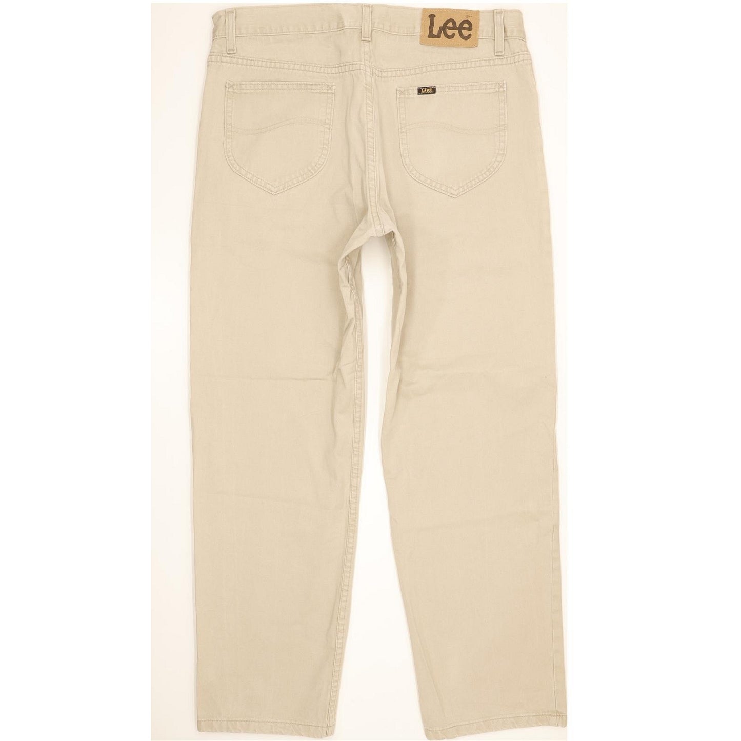 Lee Brooklyn Men Beige Straight Regular Jeans W35 L29