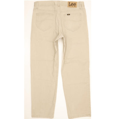 Lee Brooklyn Men Beige Straight Regular Jeans W35 L29