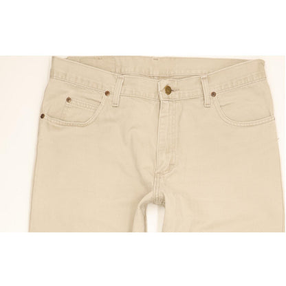 Lee Brooklyn Men Beige Straight Regular Jeans W35 L29