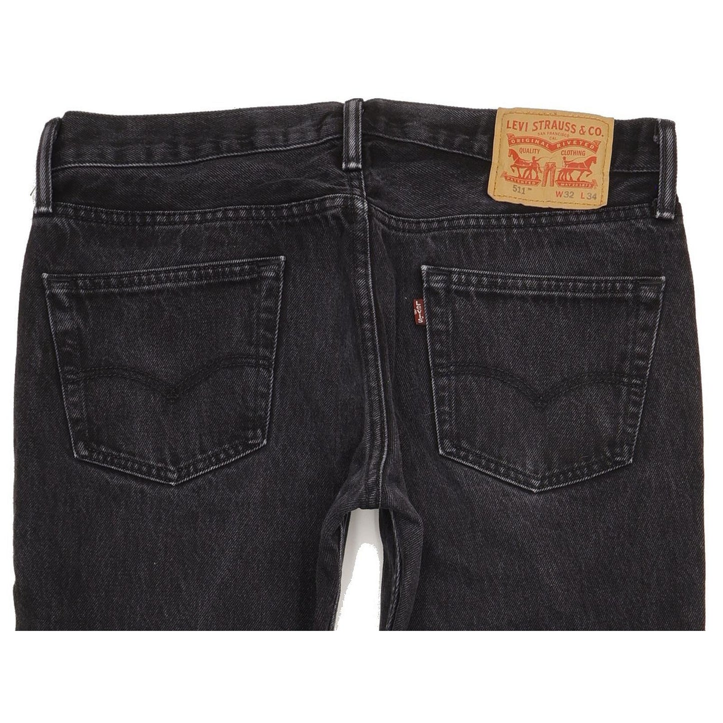 Levi's 511 Men Black Straight Slim Jeans W32 L33