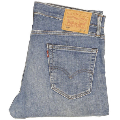 Levi's 511 Men Blue Straight Slim Stretch Jeans W34 L30