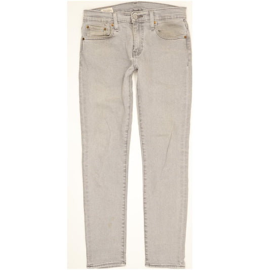 Levi's 512 Men Grey Tapered Slim Stretch Jeans W30 L30