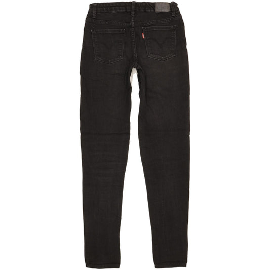 Levi's 710 Girls Women Black Skinny Slim Stretch Jeans W28 L29